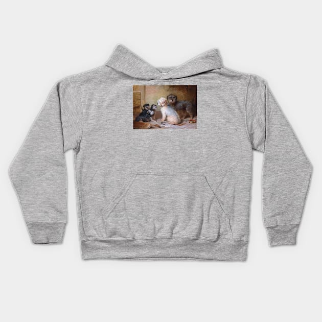 The Dandie Dinmont Family Kids Hoodie by UndiscoveredWonders